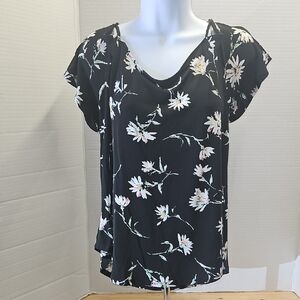 Kaileigh Black Floral Women's Blouse